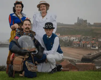 Things to do in Whitby - SteamPunk Whitby stalwarts 