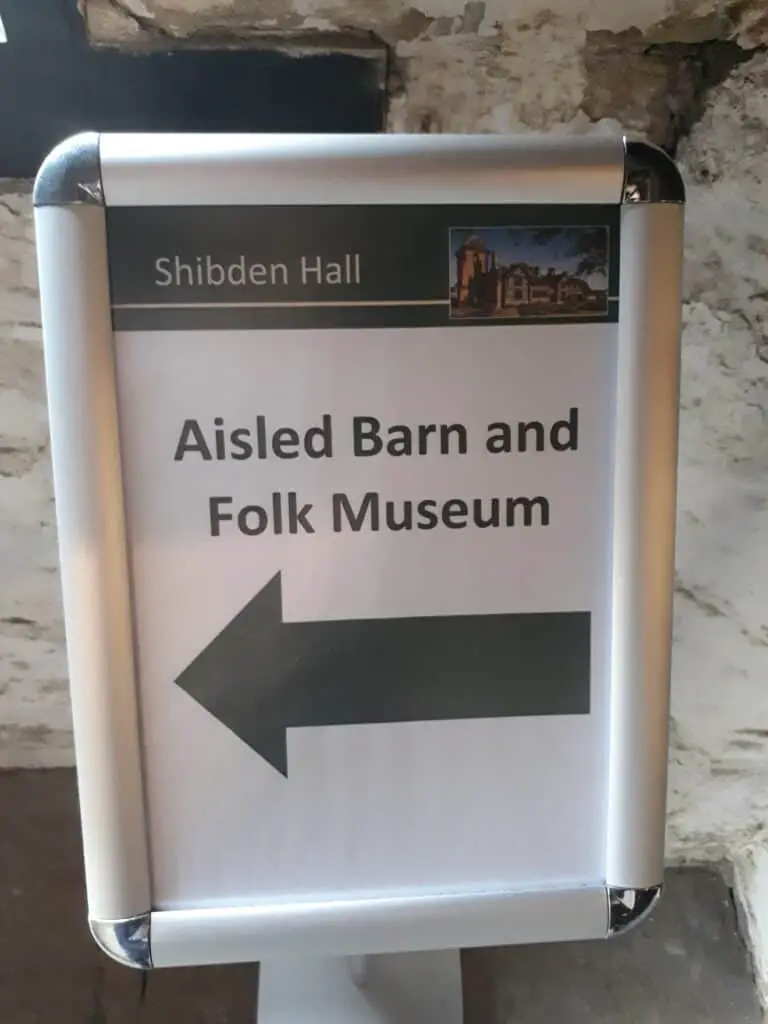 Shibden Hall Museum Sign