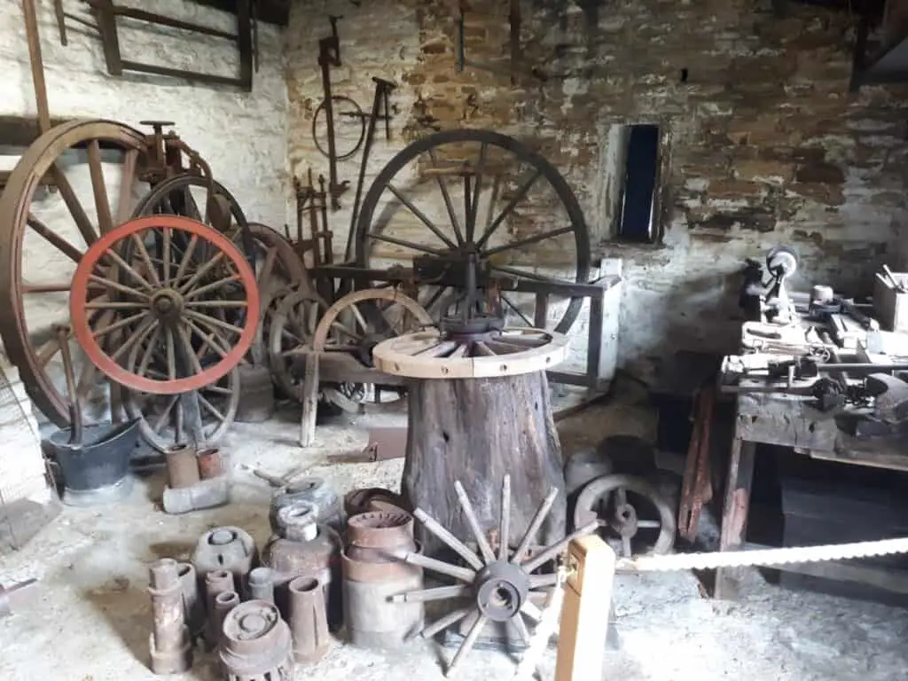 The wheelright's workshop at Shibden Hall museum