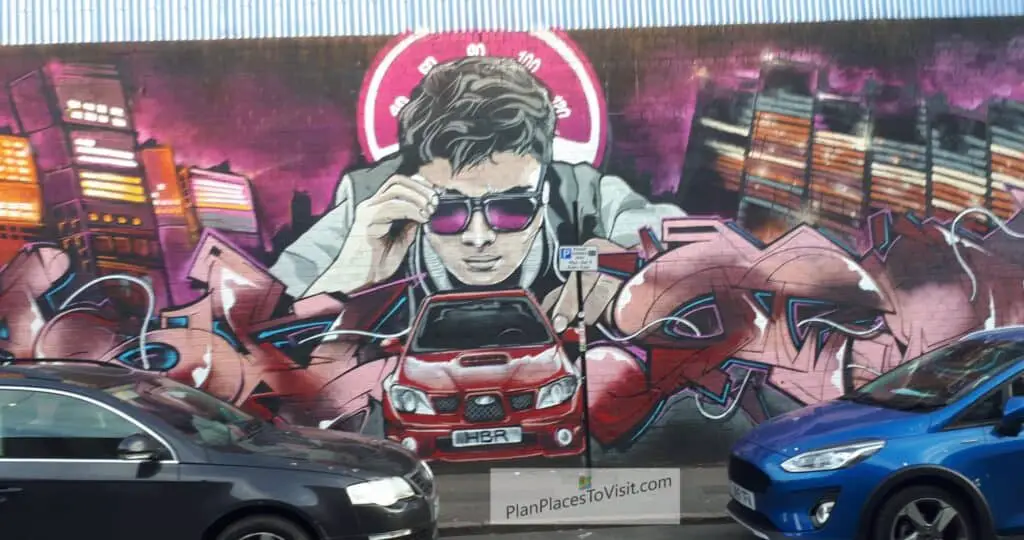 Digbeth Graffiti with cars