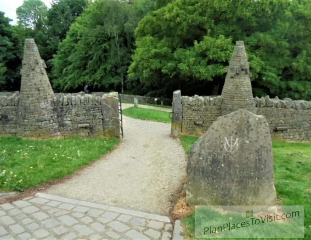 Entrance Cairns and Gates to the Dry Stone Walls in Yorkshire Exhibit at Shibden Park 