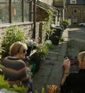 Back of Catherine Cawood's House in Happy Valley. Credit Redwood Production Company and BBC.